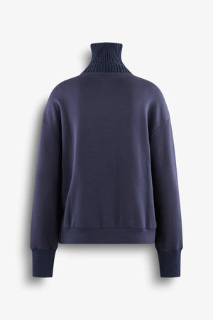 Sweatshirt mit Strickkragen 02