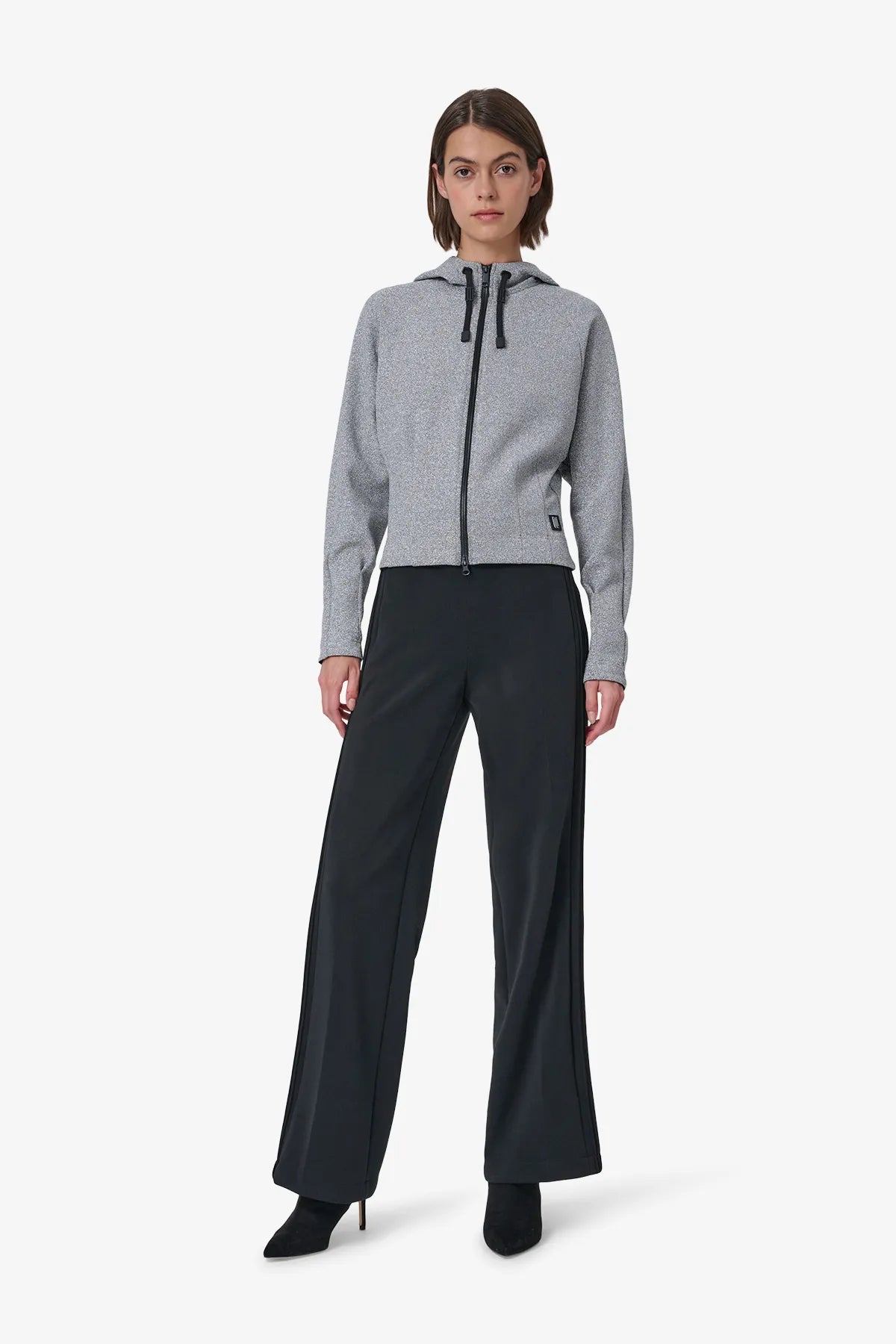 Hoodie-Jacke mit Lurex-Schimmer 03