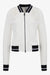 Strickjacke mit College-Kragen 01