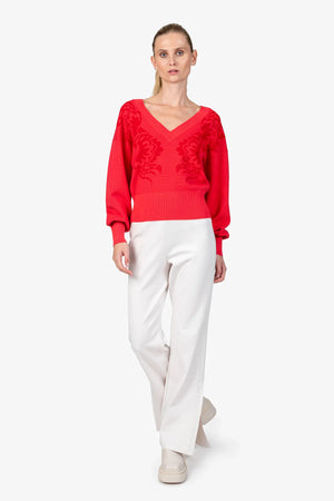 Pullover mit V-Ausschnitt 02