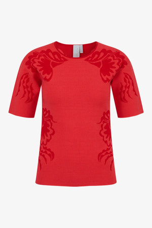 Kurzarm-Shirt mit Rundhalsausschnitt 01