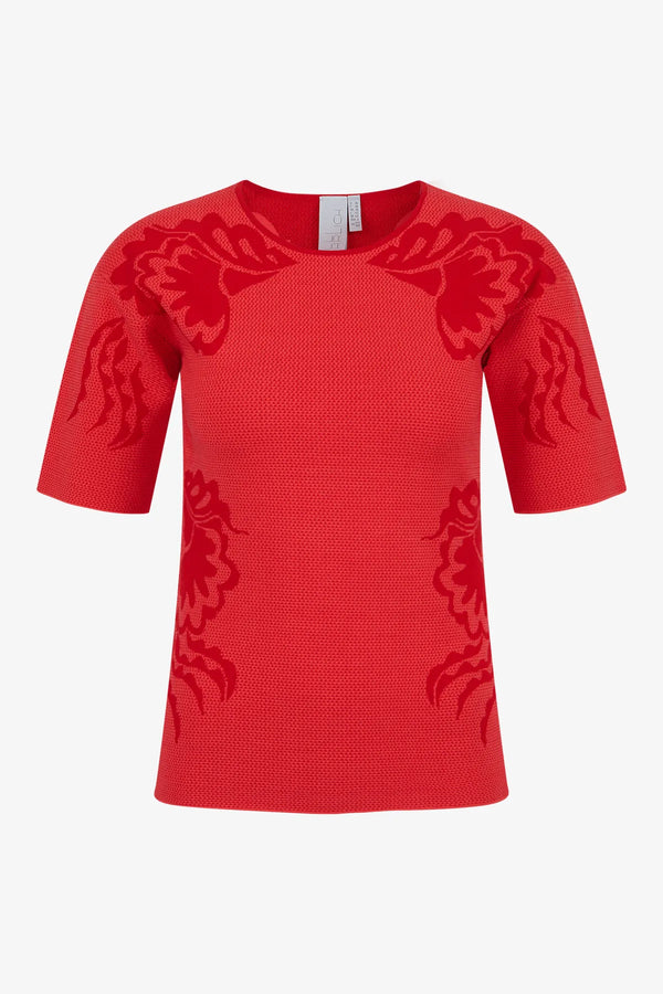 Kurzarm-Shirt mit Rundhalsausschnitt 01