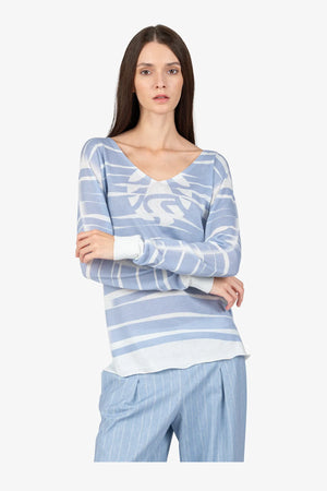 Pullover mit V-Ausschnitt 05