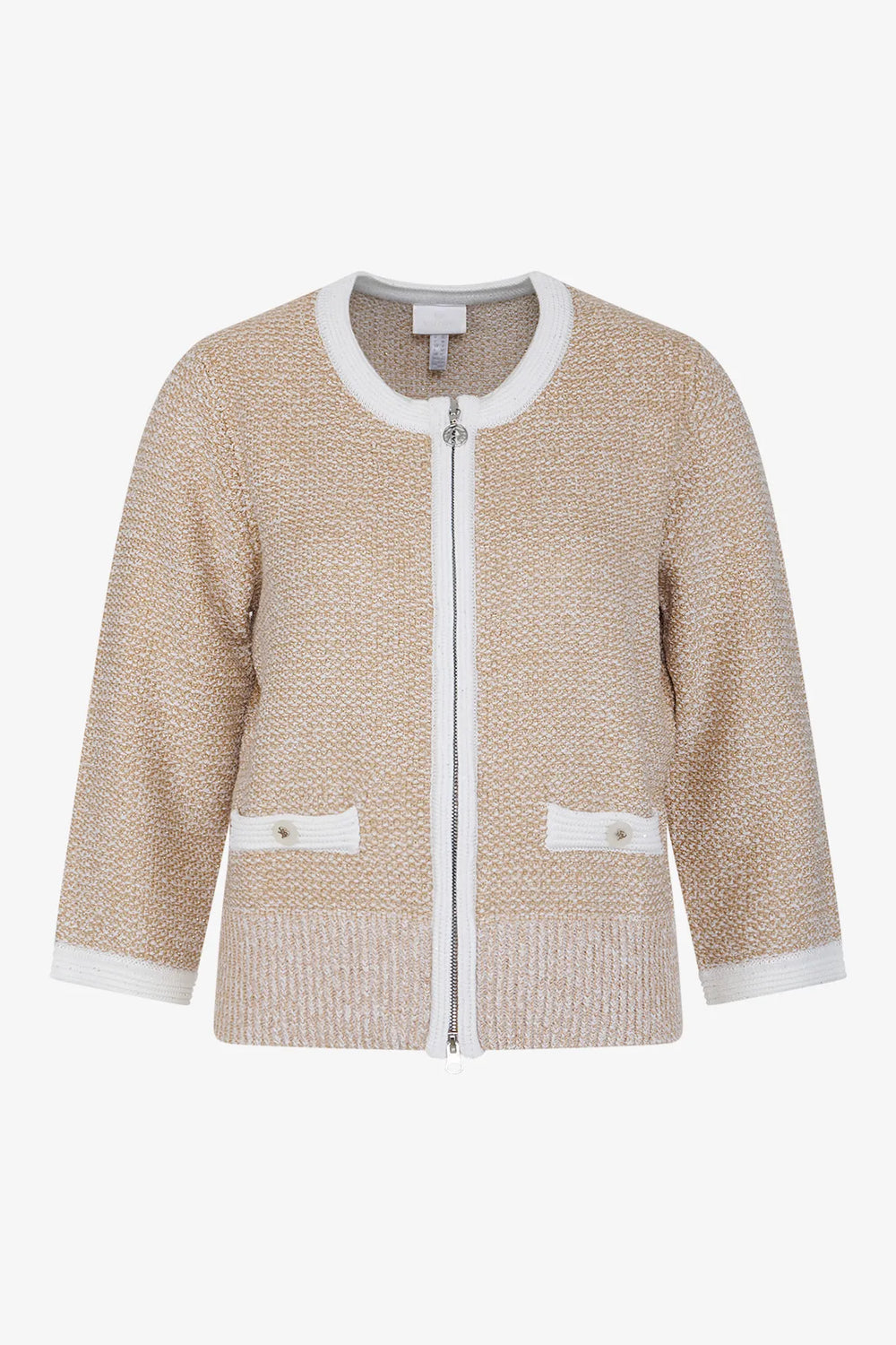 Strickjacke mit Stehkragen 01