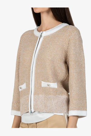 Strickjacke mit Stehkragen 06