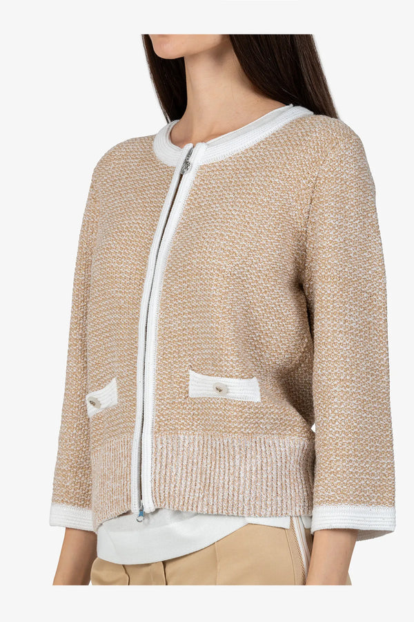 Strickjacke mit Stehkragen 06