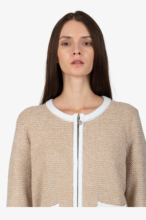 Strickjacke mit Stehkragen 07