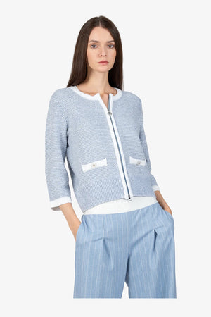 Strickjacke mit Stehkragen 05