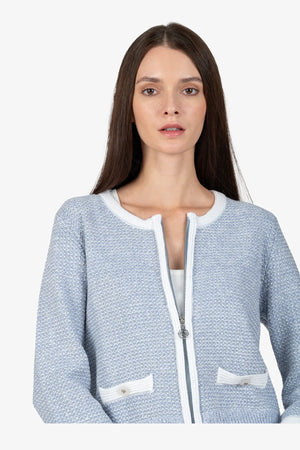 Strickjacke mit Stehkragen 07