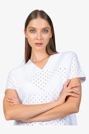 Halbarm-Pullover mit V-Ausschnitt 07