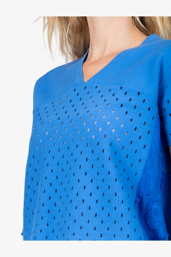 Halbarm-Pullover mit V-Ausschnitt 06
