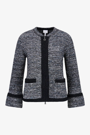 Strickjacke aus hochwertigem Materialmix 01