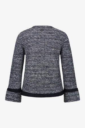 Strickjacke aus hochwertigem Materialmix 02
