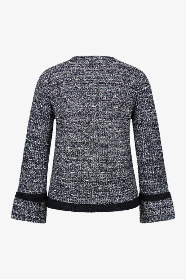 Strickjacke aus hochwertigem Materialmix 02