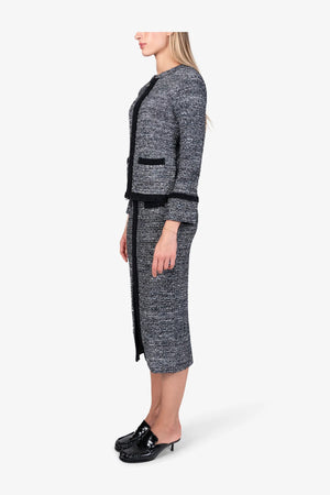 Strickjacke aus hochwertigem Materialmix 04