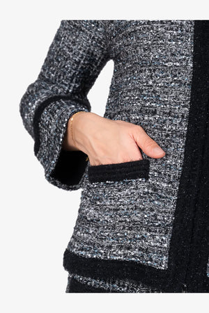 Strickjacke aus hochwertigem Materialmix 07