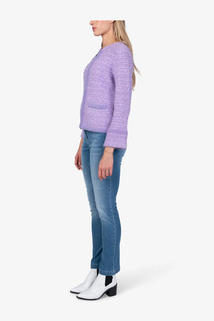Strickjacke aus hochwertigem Materialmix 04