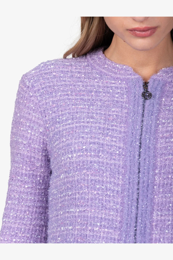 Strickjacke aus hochwertigem Materialmix 06