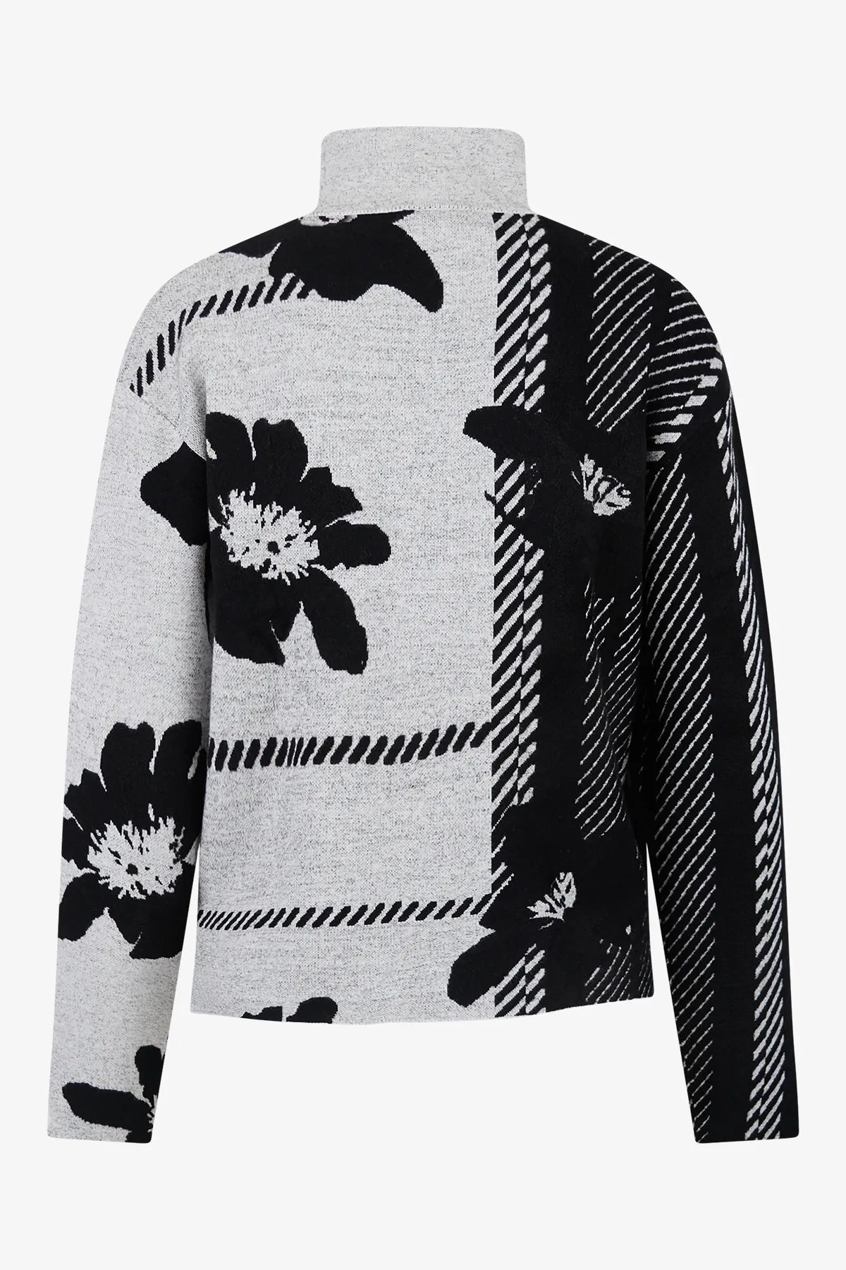Pullover aus abstrahiertem Karo-Jacquard 02