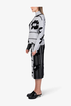 Pullover aus abstrahiertem Karo-Jacquard 04