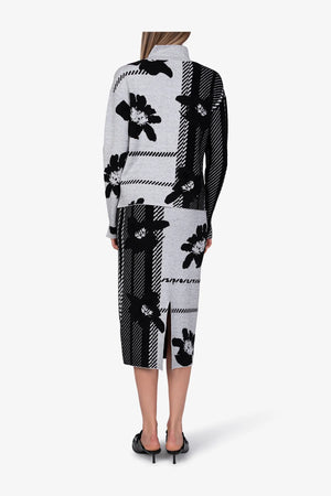 Pullover aus abstrahiertem Karo-Jacquard 05