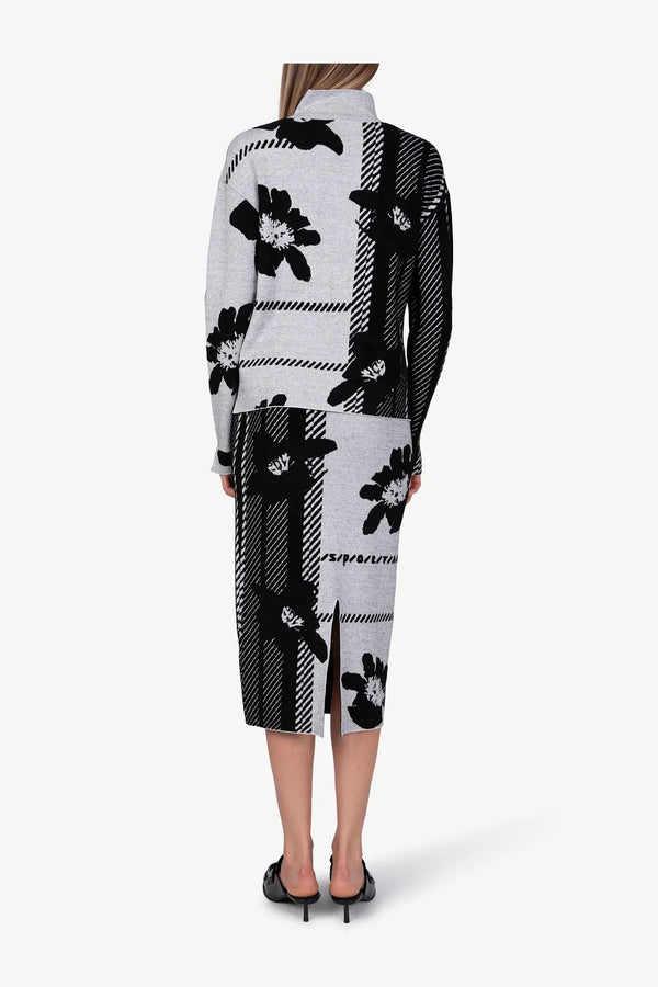 Pullover aus abstrahiertem Karo-Jacquard 05