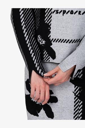Pullover aus abstrahiertem Karo-Jacquard 06