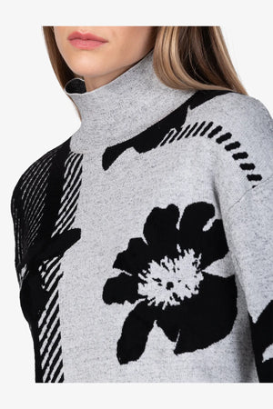 Pullover aus abstrahiertem Karo-Jacquard 07