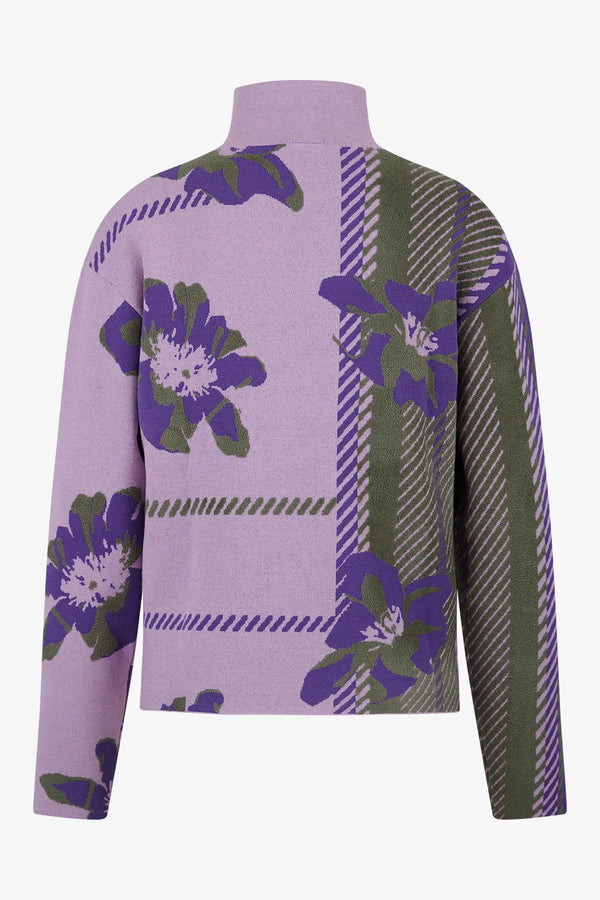 Pullover aus abstrahiertem Karo-Jacquard 02