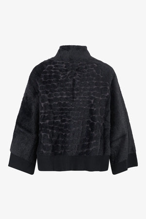 Strickjacke in Felloptik 02