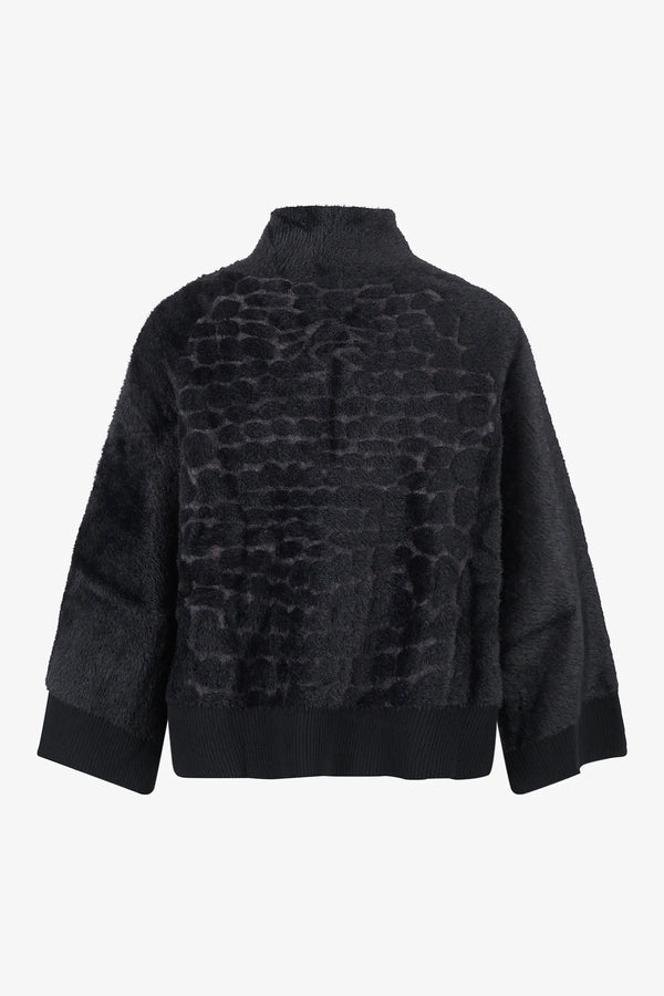 Strickjacke in Felloptik 02
