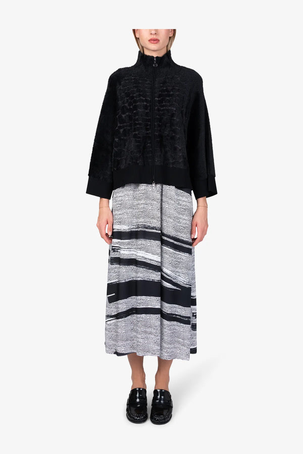 Strickjacke in Felloptik 03