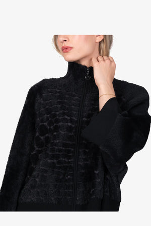Strickjacke in Felloptik 06