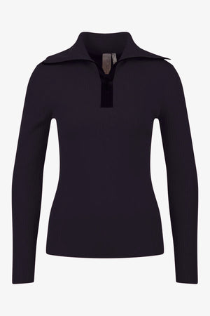Pullover mit Troyer-Kragen 01