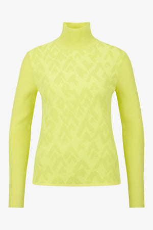 Rollkragen-Pullover mit Bergmotiv-Grafik 01