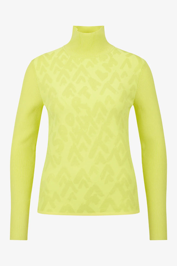 Rollkragen-Pullover mit Bergmotiv-Grafik 01