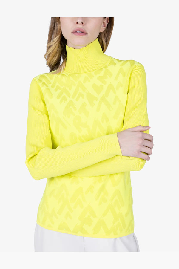 Rollkragen-Pullover mit Bergmotiv-Grafik 07