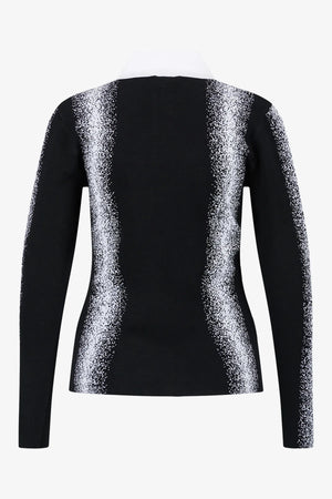 Zweifarbiger Strickpullover 02