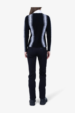 Zweifarbiger Strickpullover 05