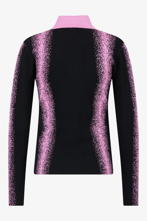 Zweifarbiger Strickpullover 02