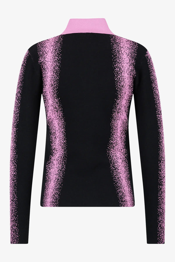 Zweifarbiger Strickpullover 02