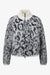 Kurze Strickjacke mit Leo-Jacquard 01