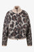 Kurze Strickjacke mit Leo-Jacquard 01