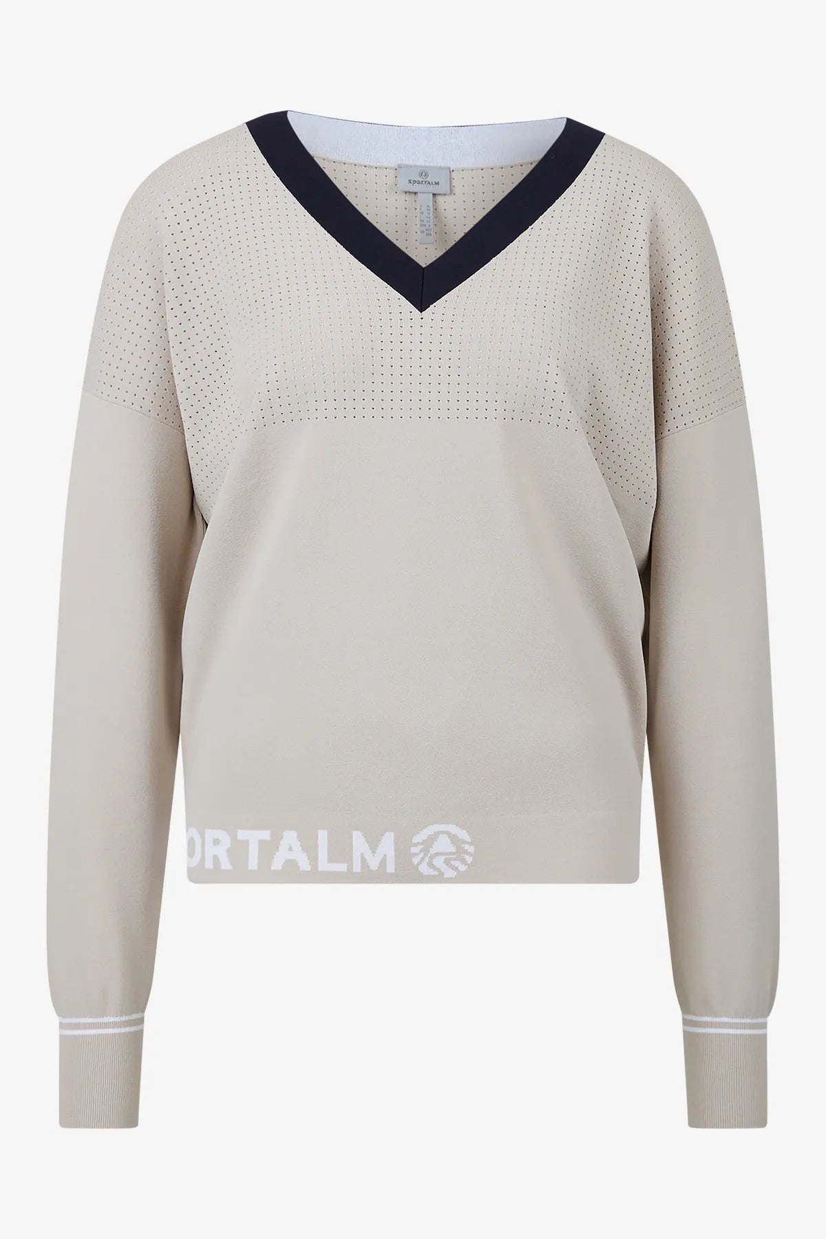 Funktionaler Pullover mit V-Ausschnitt 01