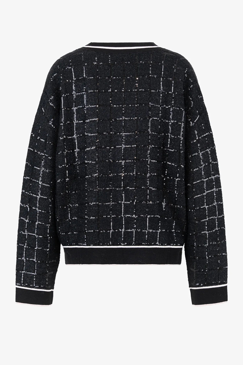 Fancy Woll-Strick-Jacke mit Lurex-Garn 01