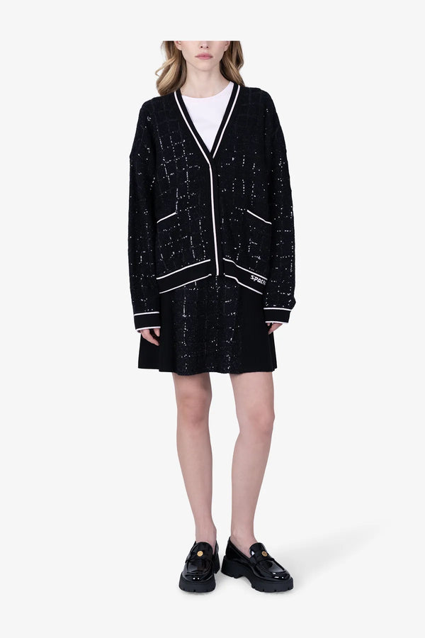 Fancy Woll-Strick-Jacke mit Lurex-Garn 03