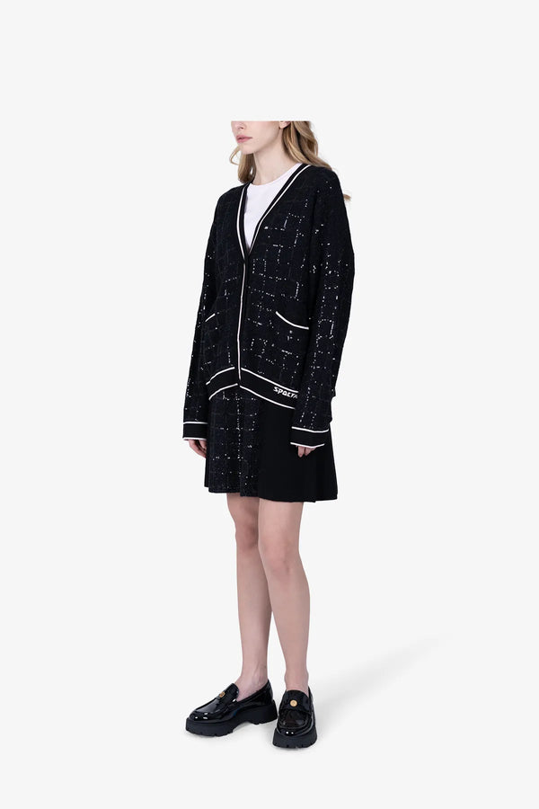 Fancy Woll-Strick-Jacke mit Lurex-Garn 04