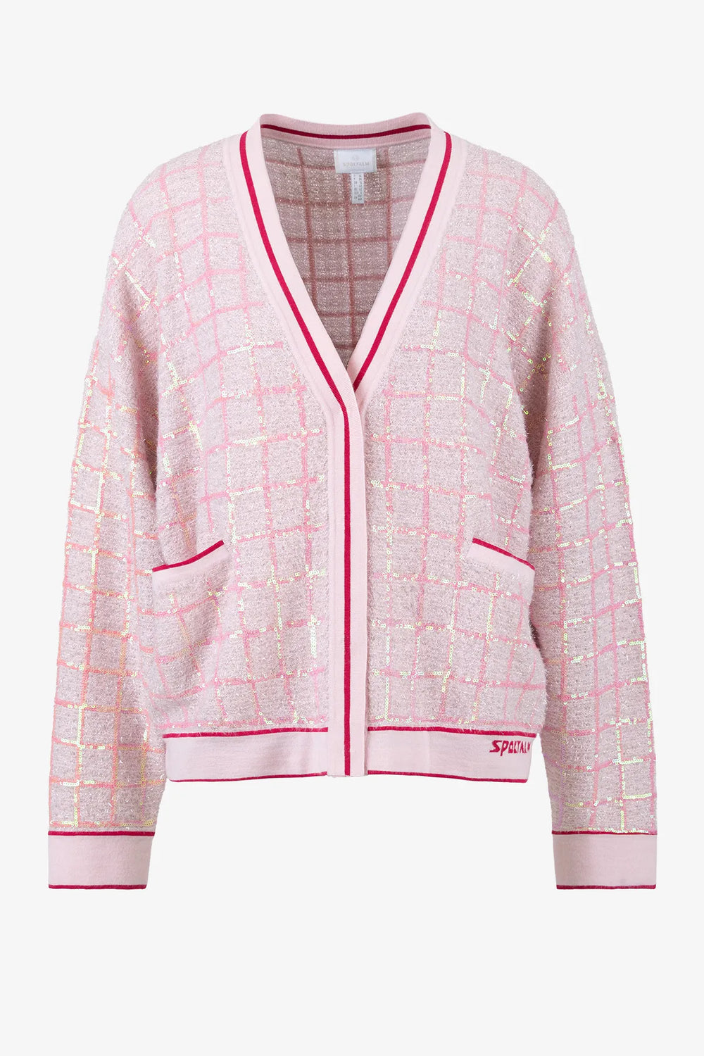 Fancy Woll-Strick-Jacke mit Lurex-Garn 01