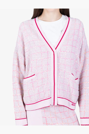 Fancy Woll-Strick-Jacke mit Lurex-Garn 07