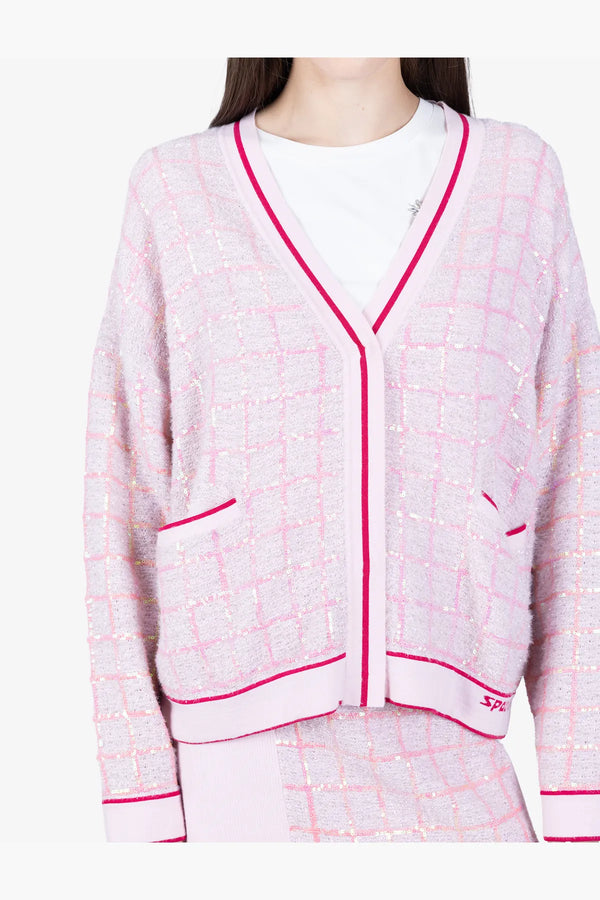 Fancy Woll-Strick-Jacke mit Lurex-Garn 07